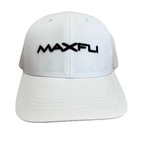 Maxfli Tour Men's 3D Logo Golf Hat - One Size Fits All - White - NEW WITH TAGS